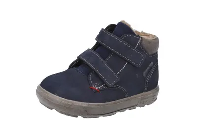 Produktbild von RICOSTA Boots ALEX von PEPINO für kleine Eisprinzen Klettverschluss Glattleder Lammwollfutter Jungen Marine Blau Größe 20