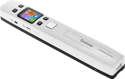 Obrázek produktu pro iScan02 Přenosný ruční nástěnný skener dokumentů / knih / obrázků Rozlišení 1050 dpi Vysokorychlostní skenování formátu A4 Formát JPEG / PDF Barevný LCD displej pro kancelářské firemní rekrace