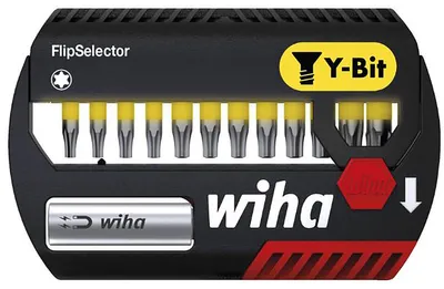 Image de Wiha Jeu de Flipselector-Bits, Bits in et de 25 mm torx®, de 13 pcs. de 1/4" (41828)