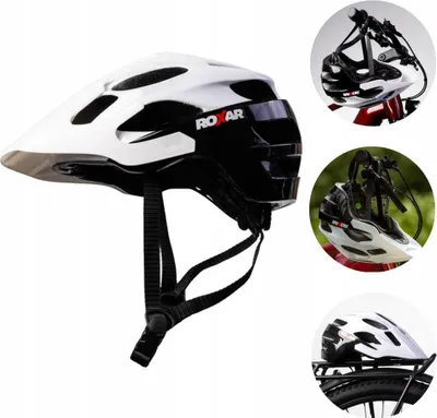 Image de ROXAR Casque VTT blanc noir L
