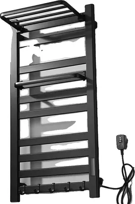 Immagine prodotto di Scaldasalviette elettrico, display digitale, riscaldamento a basso consumo energetico, nero 96x49 cm, 220 V