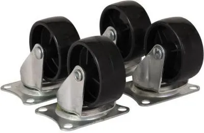 Immagine prodotto di Angolo di rimorchio 4 x Zwenkwiel 50 mm. Nero