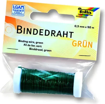 Zdjęcie produktu dla Folia 79690 Basteldraht - 0,3 mm, grün
