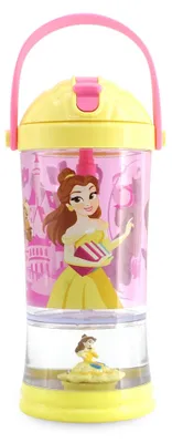 Productafbeelding van Disney Store, officiële Belle-beker met rietje en sneeuwbol, 310 ml