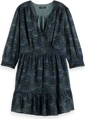 Produktbild von Scotch & Soda 173369 Langarm-midikleid Grün 36 Frau Grün 36