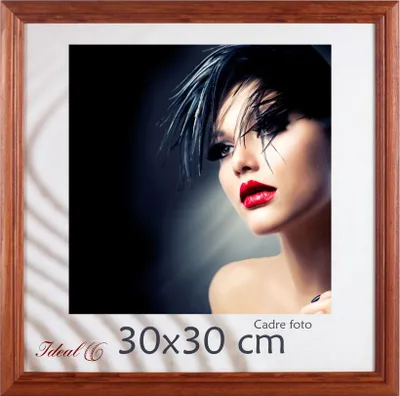 Produktbild von Artos Holz Bilderrahmen Acrylglas Plexi Lifestyle Foto Rahmen Collage Wanddeko Poster - Farbe: Braun | Format: 30x30