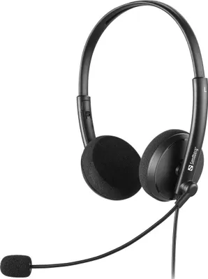 Obrázok produktu pre Sandberg 325-41, Kábel, Kancelária / call centrum, 20 - 20000 Hz, 95 g, Slúchadlá s mikrofónom, Čierna