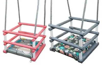 Obrázek produktu pro Dřevěná houpačka s polštářem MIX