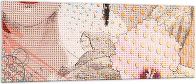 Produktbild von Bilder auf glas - Blume Dame Kleid Eleganz - 140x50cm - Glasbilder - Wandbilder - Kunstdruck - zum Aufhängen bereit - Wanddekoration aus Glas - Glas Bilder - Wandbild auf Glas - GAB140x50-3140