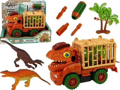 Produktbild von Transporter Dinosaurier Truck für Demontage Orange Zubehör