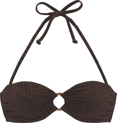 Produktbild von LASCANA Bandeau-Bikini-Top Fay braun Größe 34 Cup A/B