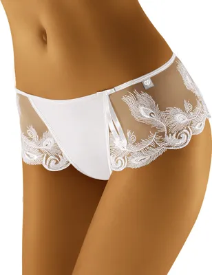 Produktbild von Wolbar WB405 Damen Shorts Unterhose normaler Bund Unterwäsche, weiß, M