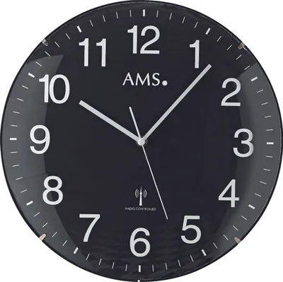 Produktbild von AMS Funk-Wanduhr, Funkwerk, D32x5cm, 5959