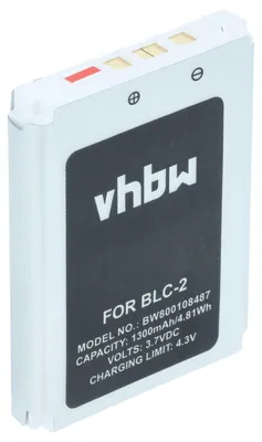 Produktbild von vhbw Akku kompatibel mit Nokia 3395, 3520, 3530, 3560, 3570, 3585, 3510, 3585i, 3410, 3586, 3510i Handy Smartphone Telefon (1300 mAh, 3,7 V, Li-Ion)