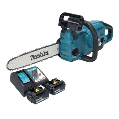 Produktbild von Makita DUC 357 RM2X3 Akku Kettensäge 18 V 35 cm Brushless + 2x Akku 4,0 Ah + Ladegerät