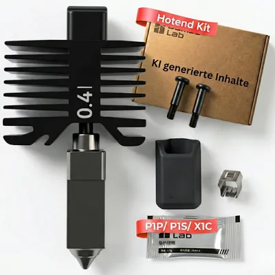 Hotend-Kit 0,4 mm gehärtete Stahldüse für X1/P1 Serie