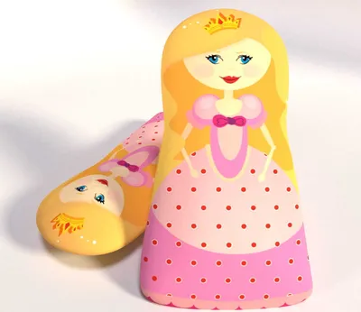 Produktbild von Dekokissen für Kinder, Kuscheltier Prinzessin, Puppe