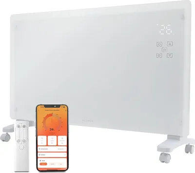 Produktbild von KLAMER Konvektor Pro 2500 W WLAN Heizgerät – Smart Konvektor mit App- & Timersteuerung, ECO- & Frostschutzmodus, LED-Display, Überhitzungsschutz, für Wohn- & Schlafräume, Wand- oder Standmontage