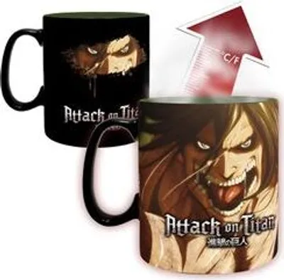 Obrázek produktu pro Keramický hrnek Attack on Titan S3 Heat Change - Titan Eren (460 ml)