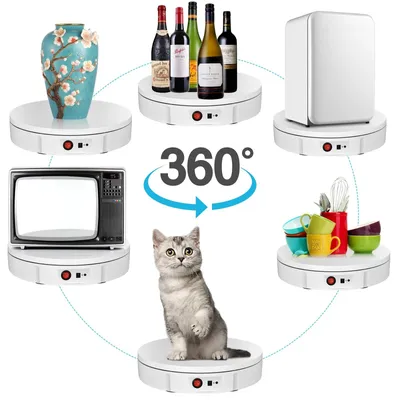 Produktbild von Drehteller – Elektrischer, rotierender Display-Ständer – 360°-Drehteller mit Fernbedienung