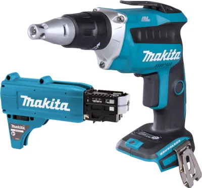 Produktbild von Makita DFS 452 Z Akku Trockenbauschrauber 18 V Brushless + Magazinschrauben Vorsatz - ohne Akku, ohne Ladegerät