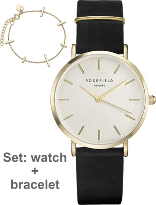 Produktbild von Rosefield DWBJG-D12 The West Village Set + Armband Damen 34mm