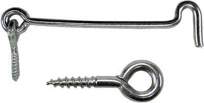 Produktbild von Sturmhaken (Windhaken) Kabinenhaken 300x5,8 mm einfache montage Stahl verzinkt