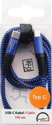 Obrázek produktu pro 2GO USB Lade-/Datenkabel USB Type-C - USB Type-C  1m blau