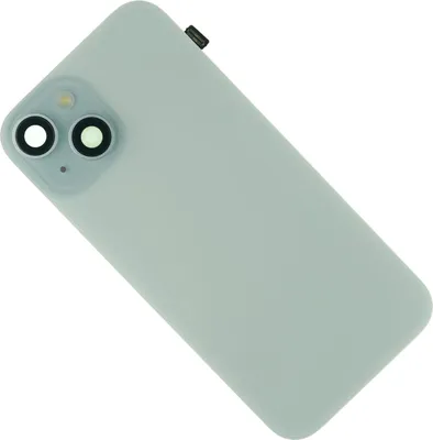 Produktbild von Gehäuse Rückseite für iPhone 15 Backcover Rückseite hinten Kameraglas Abdeckung + Ladespule, Blau