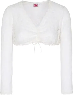 Produktbild von HADIA Dirndlbluse Trachtenbluse Trachtenmode, Farbe:Weiß, Größe:38/M