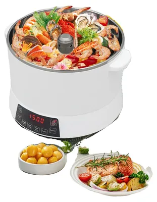 Produktbild von Reiskocher, 4L Kapazität, einstellbare 1500W Leistung, 220V Spannung, digitales Display, 12H Reservierung