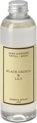 Produktbild von Cereria Molla 1899 Reed Diffuser Nachfüllpackung Schwarze Orchidee & Lilie 200ml