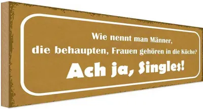 Produktbild von vianmo Holzschild 10x27 cm wie nennt man Männer die Dekoration