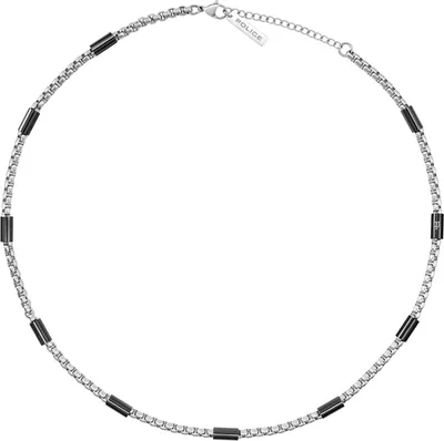 Obrázok produktu pre Police PEAGN0078502 Pánsky náhrdelník Radius oceľ/čierna