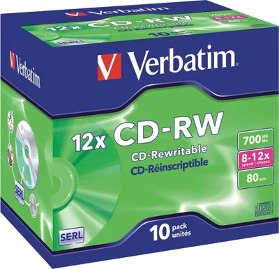 Produktbild von CD-Rohlinge 700MB/80min im JewelCase VE=10x10 Stück