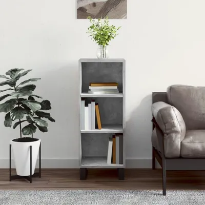 Immagine prodotto di vidaXL Credenza grigio cemento 34,5x32,5x90 cm materiale a base di legno