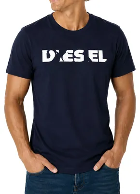Produktbild von Diesel T-JUST 250232 OFF Herren T-Shirt Kurzarm Navy