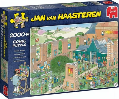 Produktbild von Jumbo Spiele Jumbo Jan van Haasteren Der Kunstmarkt 2000 Teile Puzzle (20023)