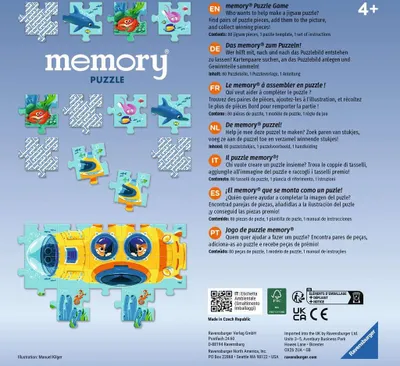 Produktbild von memory® Puzzle Unterwasserwelt Ravensburger 22461