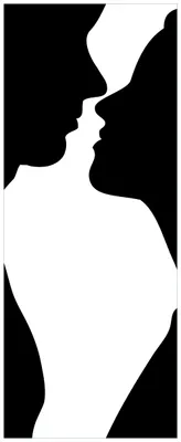 Produktbild von Wallario Wandbild aus Acryl, 125 x 50 cm, freischwebende Optik - Mann und Frau