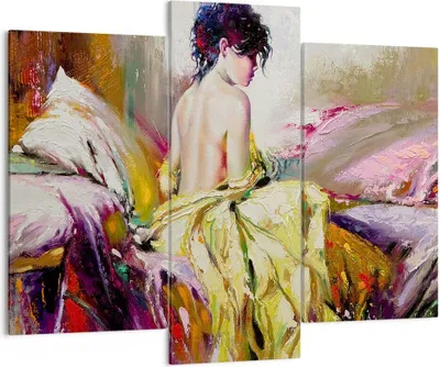 Produktbild von Bild auf Leinwand - Leinwandbild - Frau Modell - 130x100cm - Wand Bild - Wanddeko - Wandbilder - Leinwanddruck - Bilder - Kunstdruck - Wanddekoration - Leinwand bilder - Wandkunst - CB130x100-3524