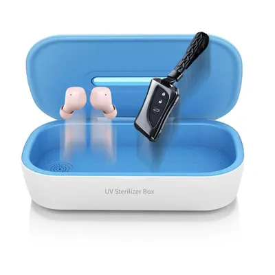Produktbild von UV Desinfektionsbox mit Digitalanzeige USB – UV Handy Sterilisator für Masken | Nageltools mit 2 Tropfern