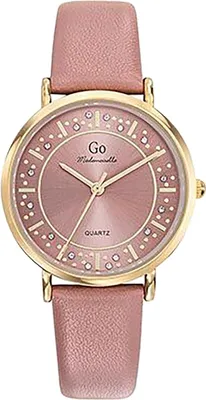 Immagine prodotto di Girl Only orologio da donna con cinturino in pelle Mademoiselle orologio analogico al quarzo rosa UGO699602