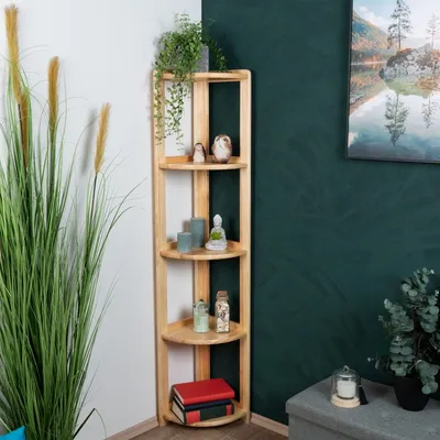 Produktbild von Kiefer Vollholz Regal mit 3 Fächern, Maße: 163 cm Höhe x 30 cm Breite x 30 cm Tiefe