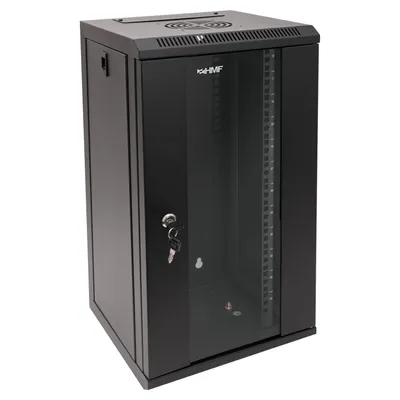 Serverschrank 10 Zoll 12 HE HMF 63312 31.2 x 30 x 61.6 cm Schwarz