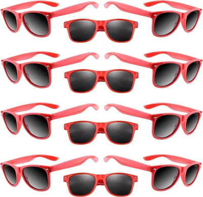 Produktbild von Sonnenbrille 12 Stück, rot, UV400, für Party