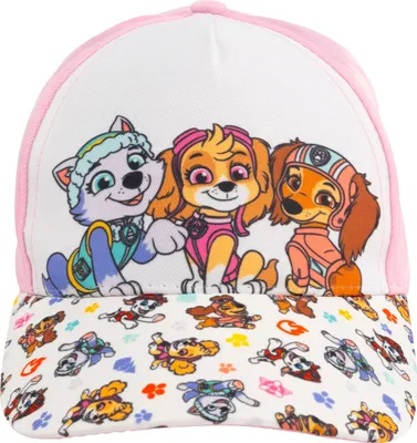 Produktbild von Paw Patrol Kappe für Mädchen - Kinder Cap Basecap Baseballkappe verstellbar Rosa/Weiß