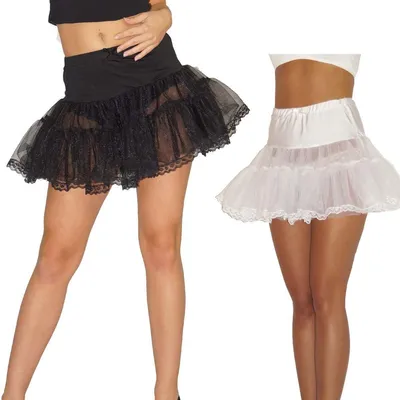 Productafbeelding van MAYLYNN 13708 - Onderrok, tutu-rok van tule, ongeveer maat 36-38, zwart