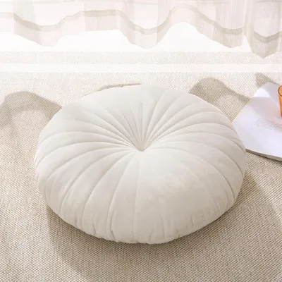 Obrázok produktu pre Podlahový vankúš 46 cm, okrúhly, velúr, hrubá výplň, pre jogu