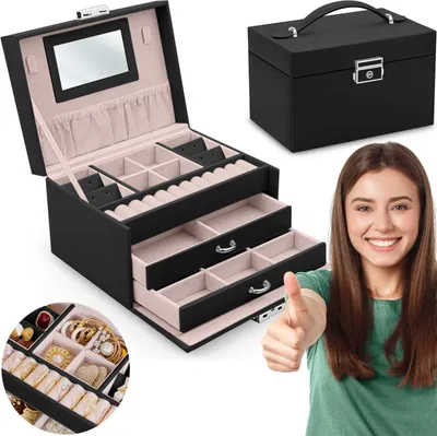 Image de Boîte à bijoux MS-700 Massido - noir